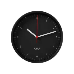 Clearance Väggklocka Mano 15 cm Svart Väggklockor|Till Julklappsspelet