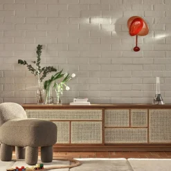 Online Väggklocka Mellow Röd Väggklockor