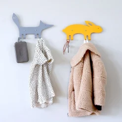 Outlet Väggkrok Kanin Gul Barn Barnrum|Småförvaring