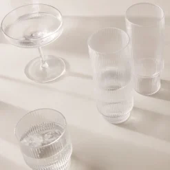 New Vinglas Ripple 2-P Klar Köksinredning|Ölglas