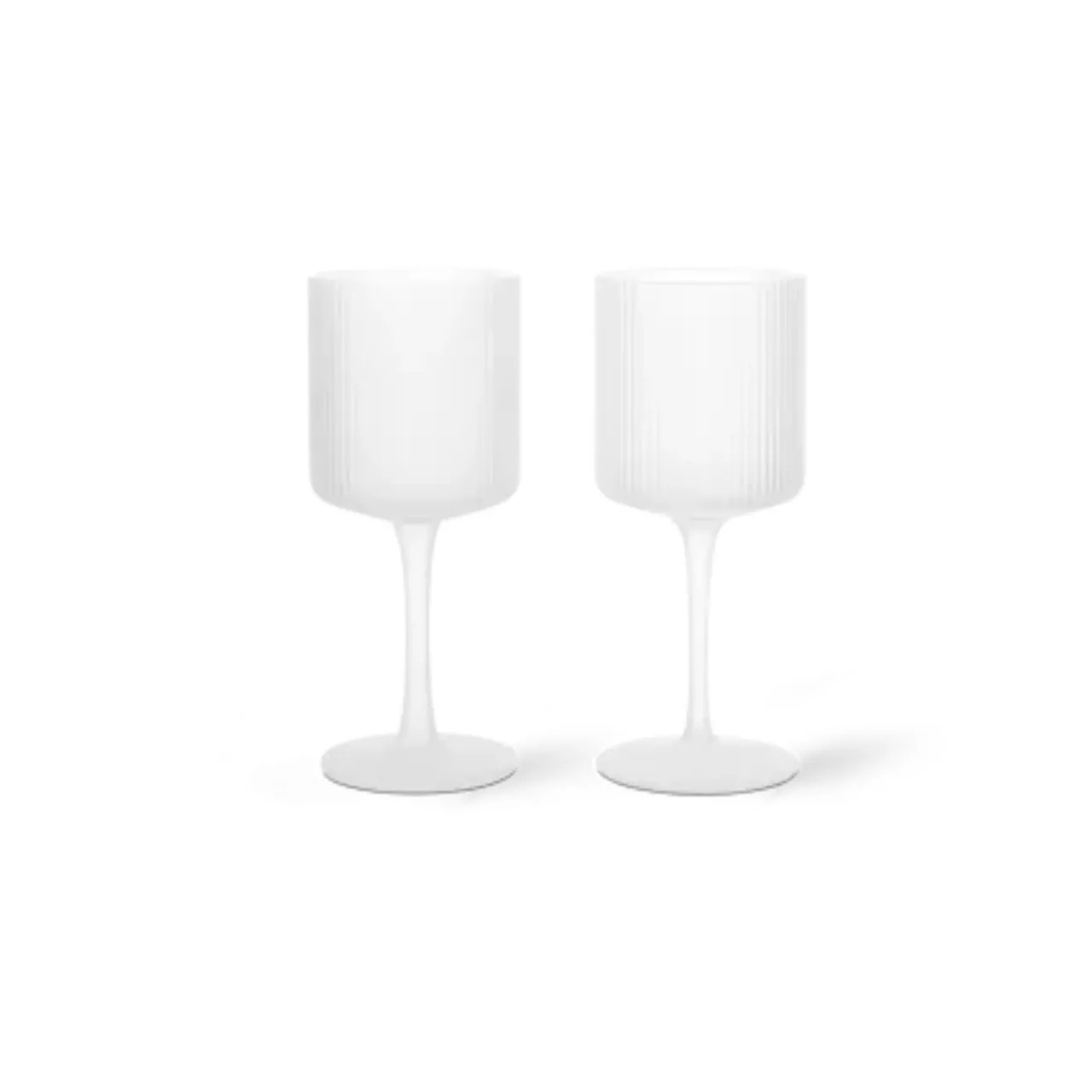 Best Vinglas Vitt Ripple 2-P Frostad Vinglas|Köksinredning