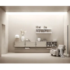 Outlet Vitrinskåp 78x30x42 beige String Skåp & Fällbord