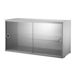 Outlet Vitrinskåp 78x30x42 målad String Skåp & Fällbord|Hyllsystem