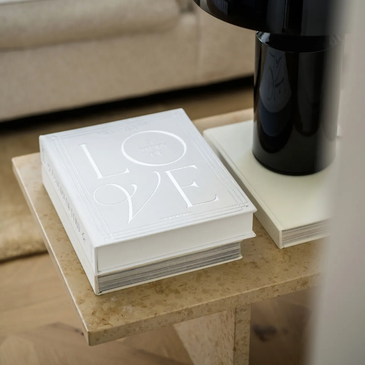 New Wedding Album - A Love Story Beige Designböcker